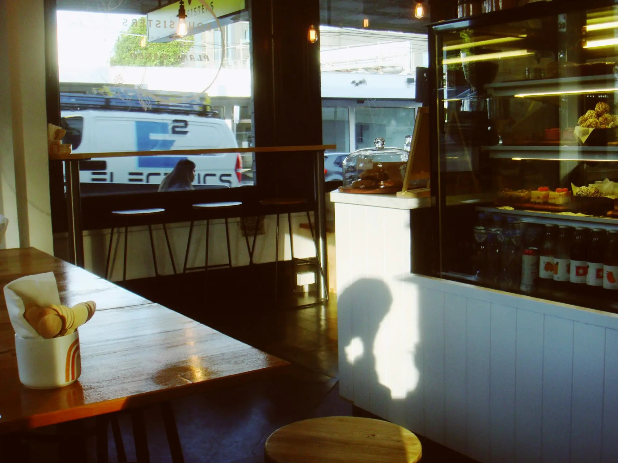 Cafe counter with pastries in Melbourne